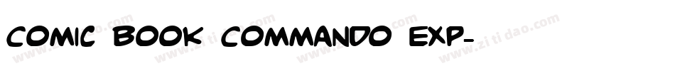 Comic Book Commando Exp字体转换
